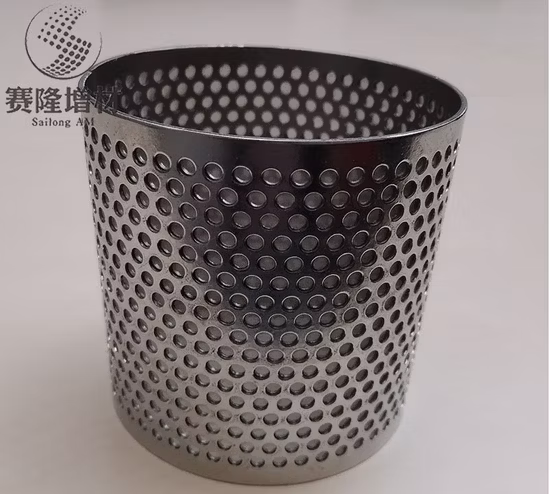 Filtro de metal poroso filtro de malha de arame perfurado de titânio para filtragem industrial