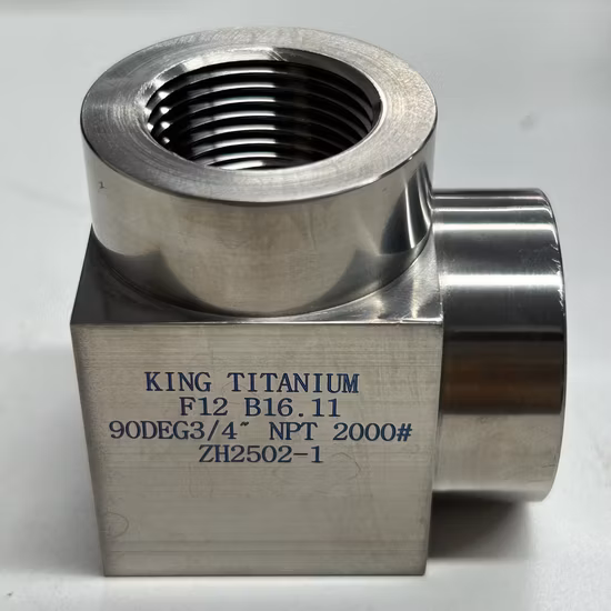 Cotovelo de titânio Gr12