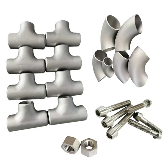 Acessórios para tubos de titânio/Suppiler de cotovelo de titânio